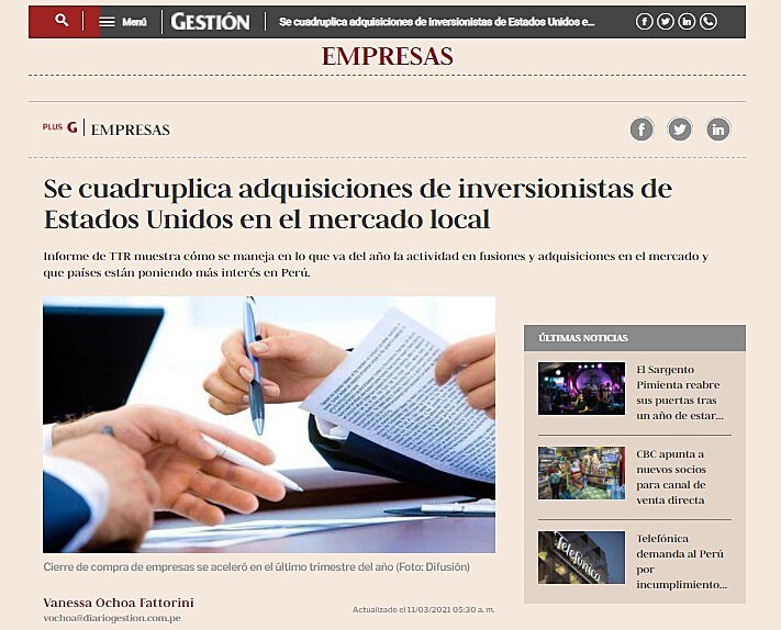 Se cuadruplican adquisiciones de inversionistas de Estados Unidos en el mercado local